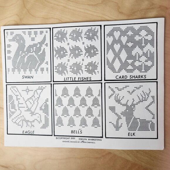 Lot of 18 Lawn Chair Macrame Patterns Animals Birds Eagle Fish Vintage Retro - Picture 7 of 9